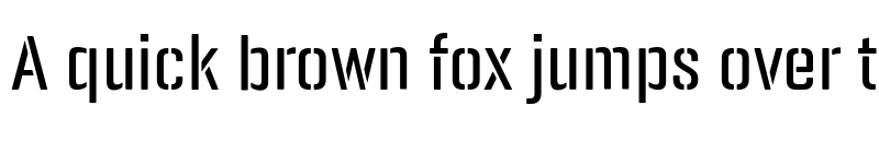 Preview of Panfleta Stencil Regular font