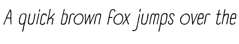 Preview of Panforte Condensed Light Italic font