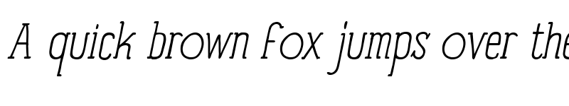 Preview of Panforte Serif Light Italic font