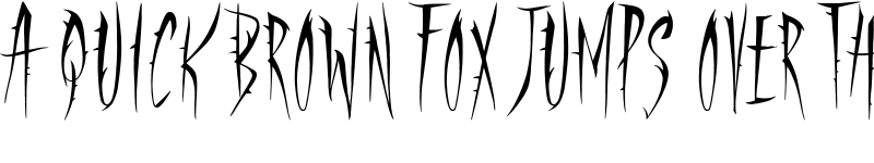 Preview of Panic Room Regular font