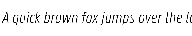 Preview of Panno Text Light Italic font