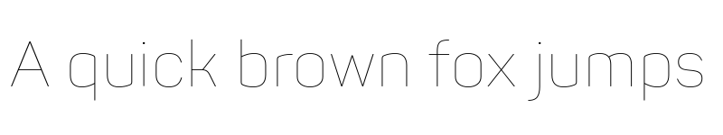 Preview of Panton-Trial Thin font