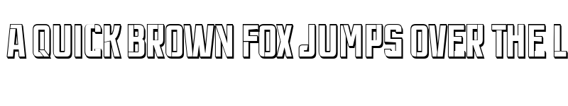 Preview of Panzer 3D Condensed font