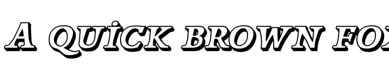 Preview of Papillons Outline Italic font