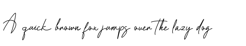 Preview of Paradigma Signature Regular font