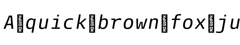 Preview of ParadroidMono Soft Trial Italic font