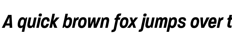 Preview of Paralucent Condensed Demi Bold Italic font