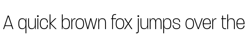 Preview of Paralucent Condensed Extra Light font