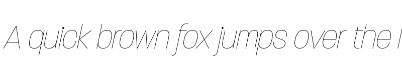 Preview of Paralucent Condensed Thin Italic font