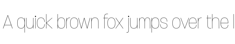 Preview of Paralucent Condensed Thin font