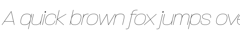 Preview of Paralucent Thin Italic font