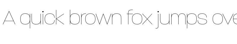 Preview of Paralucent Thin font