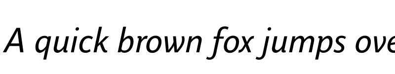 Preview of Parisine Office Std Italic font