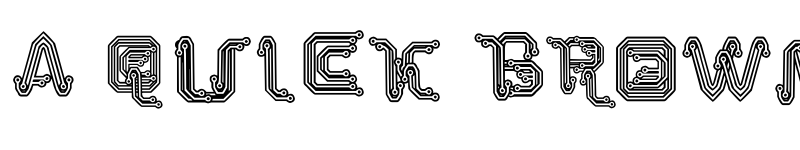 Preview of Park Tech CG Regular font