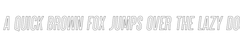 Preview of Parkson PERSONAL USE SemiBold Italic Outline font