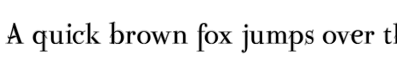 Preview of ParmaPetitOutline Regular font