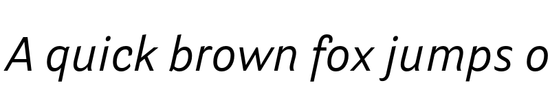 Preview of Parry Grotesque Italic font