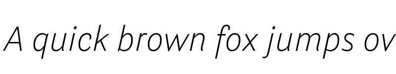 Preview of Parry Grotesque Light Italic font