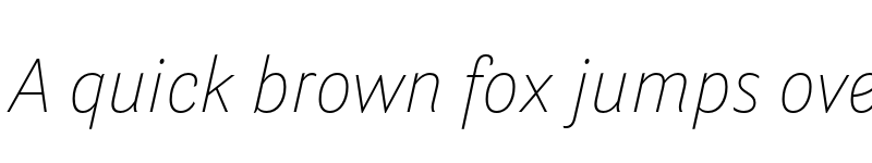 Preview of Parry Grotesque Thin Italic font
