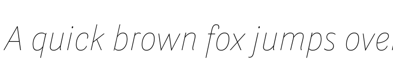 Preview of Parry Grotesque UltraThin Italic font