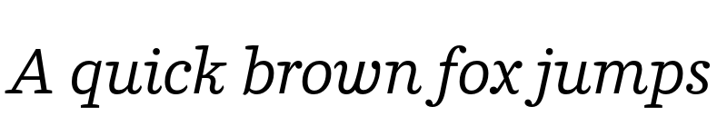 Preview of Parry Italic font