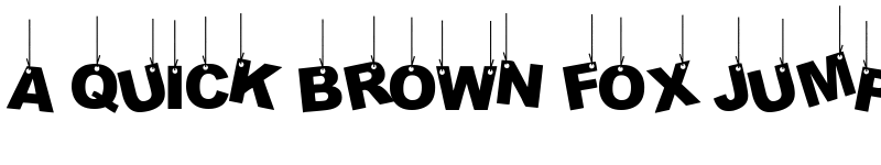 Preview of Party Letters On a Rope Regular font