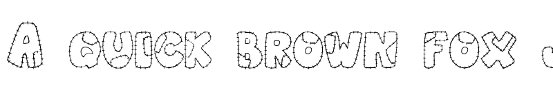 Preview of Patchwork Letter Regular font