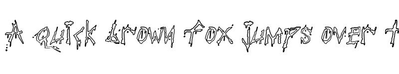 Preview of Pauls Bloody Font Regular font