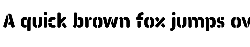 Preview of Pauza Stencil Black font