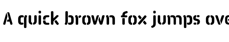 Preview of Pauza Stencil Bold font