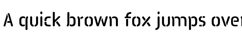 Preview of Pauza Stencil Medium font