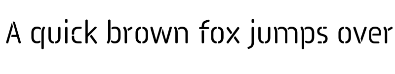 Preview of Pauza Stencil Regular font