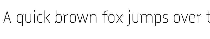 Preview of Pauza Thin font