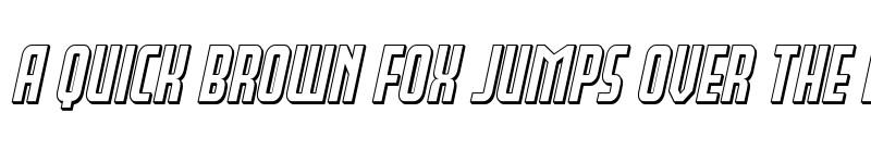 Preview of Peace & Houston 3D Italic Regular font