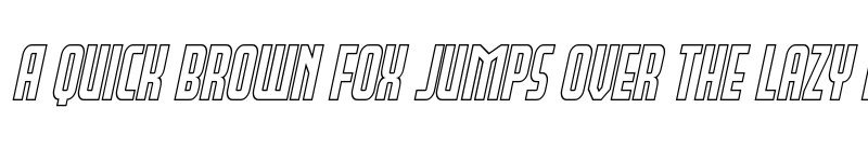 Preview of Peace & Houston Outline Italic Regular font