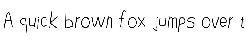 Preview of pencilCASE Regular font