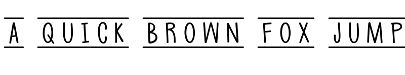 Preview of [Pencilized] Regular font