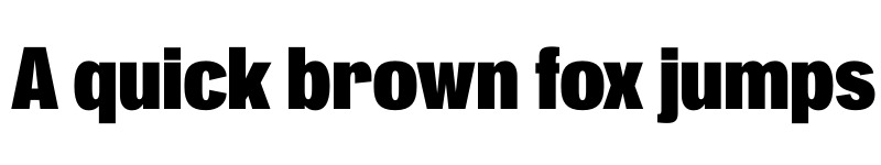 Preview of Pennypacker Compressed Black font