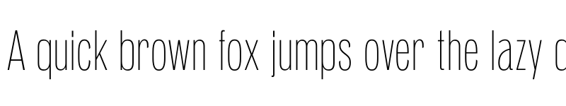 Preview of Pennypacker Compressed Extra Light font