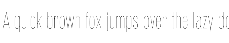 Preview of Pennypacker Compressed Hairline font