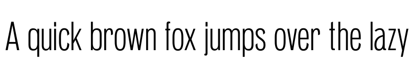 Preview of Pennypacker Compressed Light font