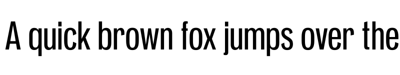 Preview of Pennypacker Compressed Regular font