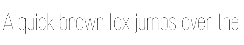 Preview of Pennypacker Condensed Hairline font