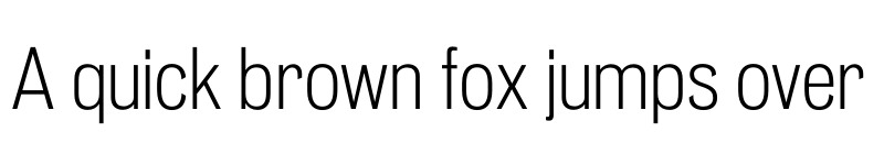 Preview of Pennypacker Condensed Light font