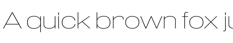 Preview of Pennypacker Wide Extra Light font