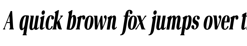 Preview of Perfectly Nostalgic Condensed Black Italic Condensed Black Italic font