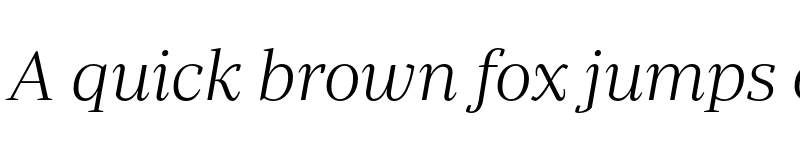 Preview of Periodico Display TRIAL ExtraLight Italic font