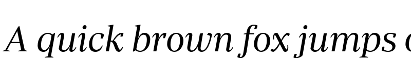 Preview of Periodico Display TRIAL Light Italic font