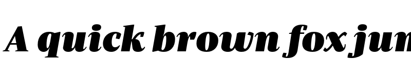 Preview of Periodico Display TRIAL UltraBlack Italic font