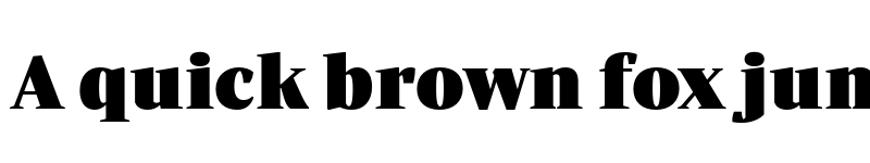 Preview of Periodico Display TRIAL UltraBlack font